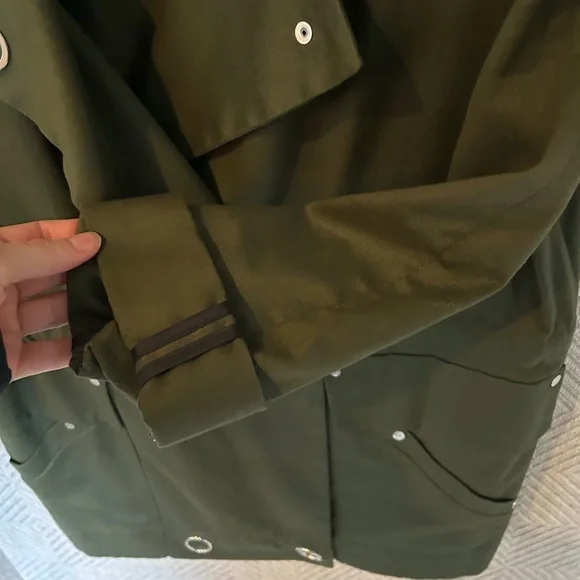 Sandro Olive Trench Coat - Picture 11 of 15